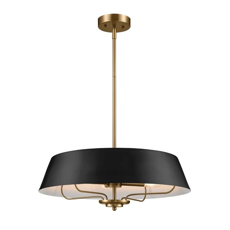 Kichler LED Hanglamp Luella | 4X E14 Max 40W | Dimbaar | Black&Brass
