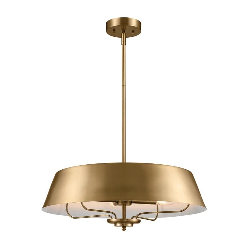 Kichler LED Hanglamp Luella | 4X E14 Max 60W | Dimbaar | Brushed Natural Brass