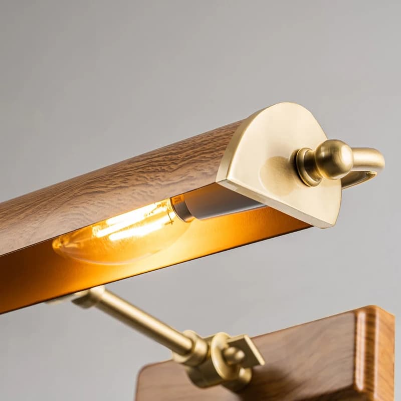 Elstead Lighting LED Schilderijverlichting Winchfield | 2X E14 Max 40W | Dimbaar | Aged Brass&Oak Effect thumbnail 2