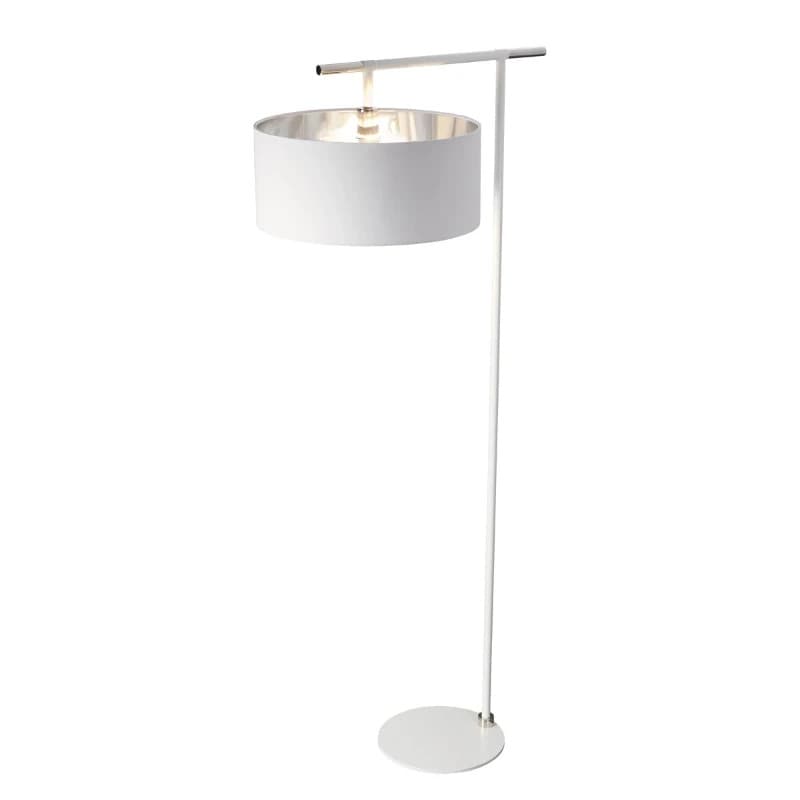 Elstead Lighting Staande LED Lamp Balance | 1X E27 Max 60W | White/Polished Nickel