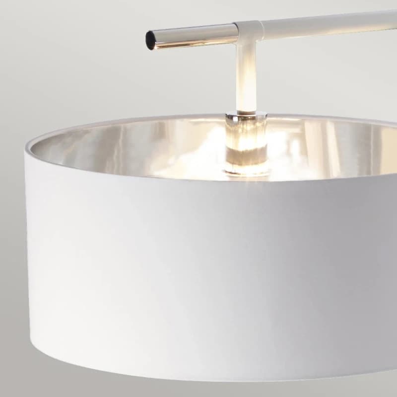 Elstead Lighting Staande LED Lamp Balance | 1X E27 Max 60W | White/Polished Nickel thumbnail 2