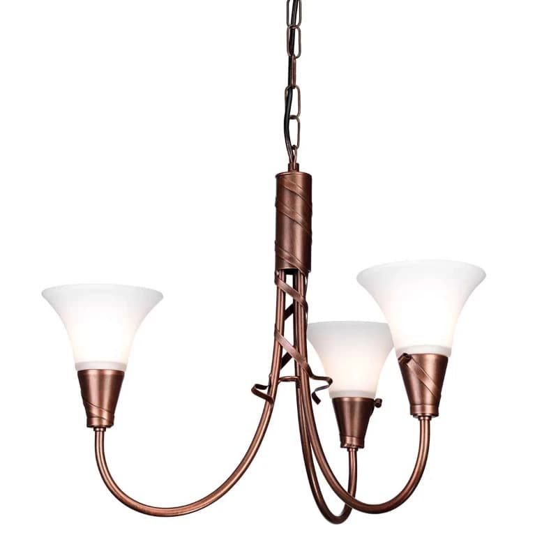 Elstead Lighting LED Kroonluchter | 3X E14 Max 40W | Dimbaar | Copper Patina