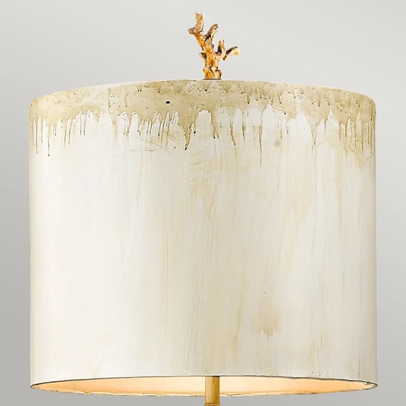 Flambeau Staande LED Lamp Trellis | 1X E27 Max 60W | Putty Patina&Silver Leaf thumbnail 2