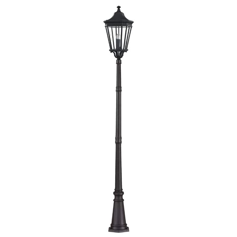 Feiss LED Tuin Pilaar Cotswold Lane | 3X E14 Max 60W | IP44 (Outdoor) | Black