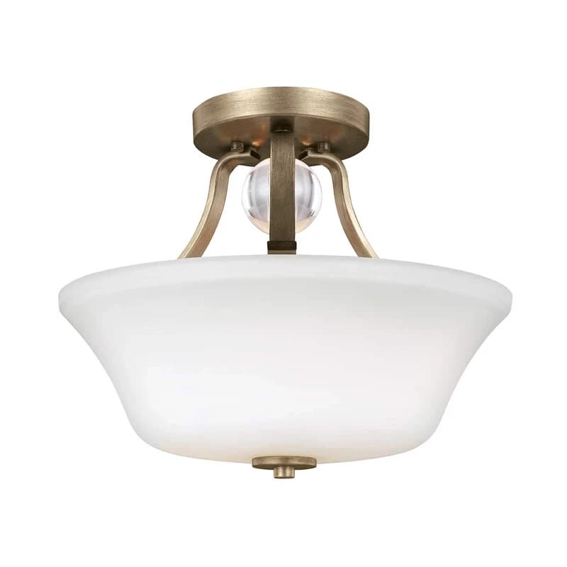 Feiss LED Plafondlamp Evington | 2X E27 Max 60W | Dimbaar | Sunset Gold