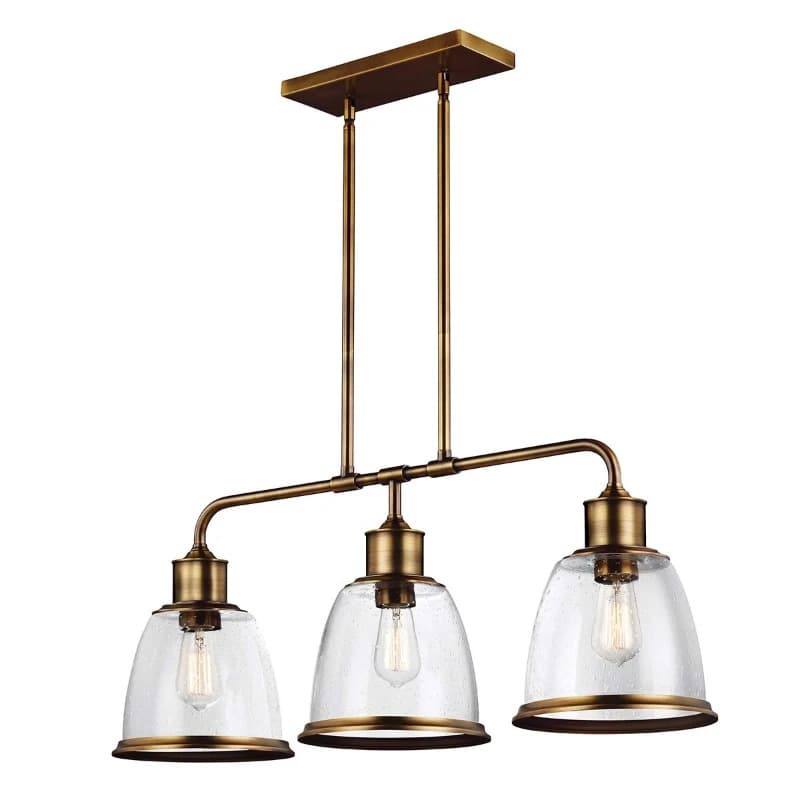 Feiss LED Hanglamp Hobson | 3X E27 Max 60W | Dimbaar | Aged Brass