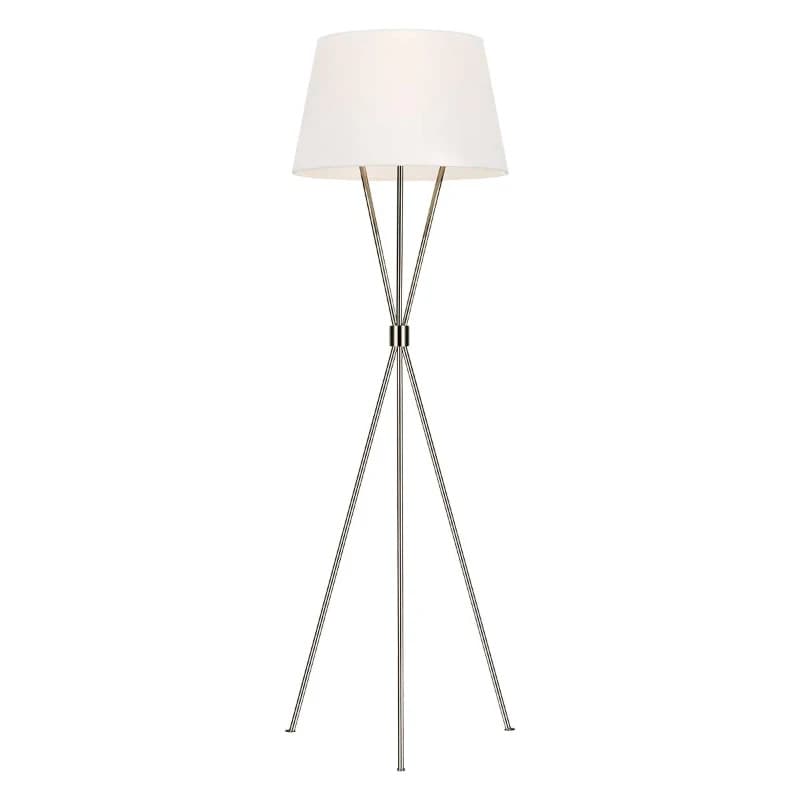 Feiss Staande LED Lamp Penny | 1X E27 Max 60W | Polished Nickel