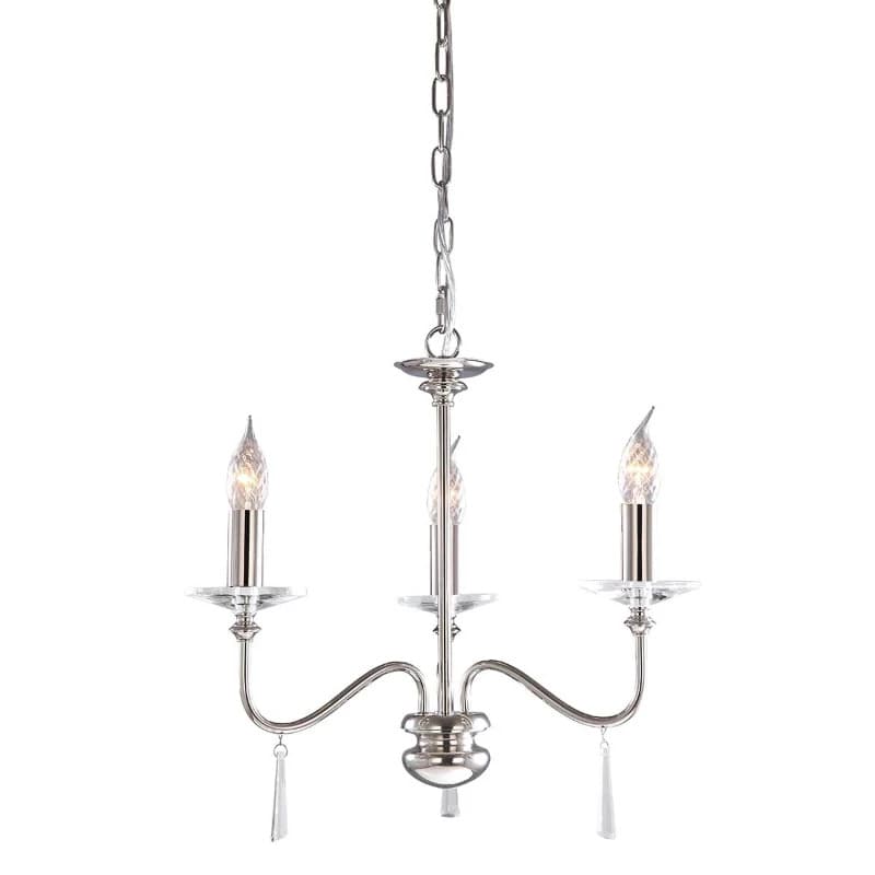 Elstead Lighting LED Kroonluchter | 3X E14 Max 60W | Dimbaar | Polished Nickel