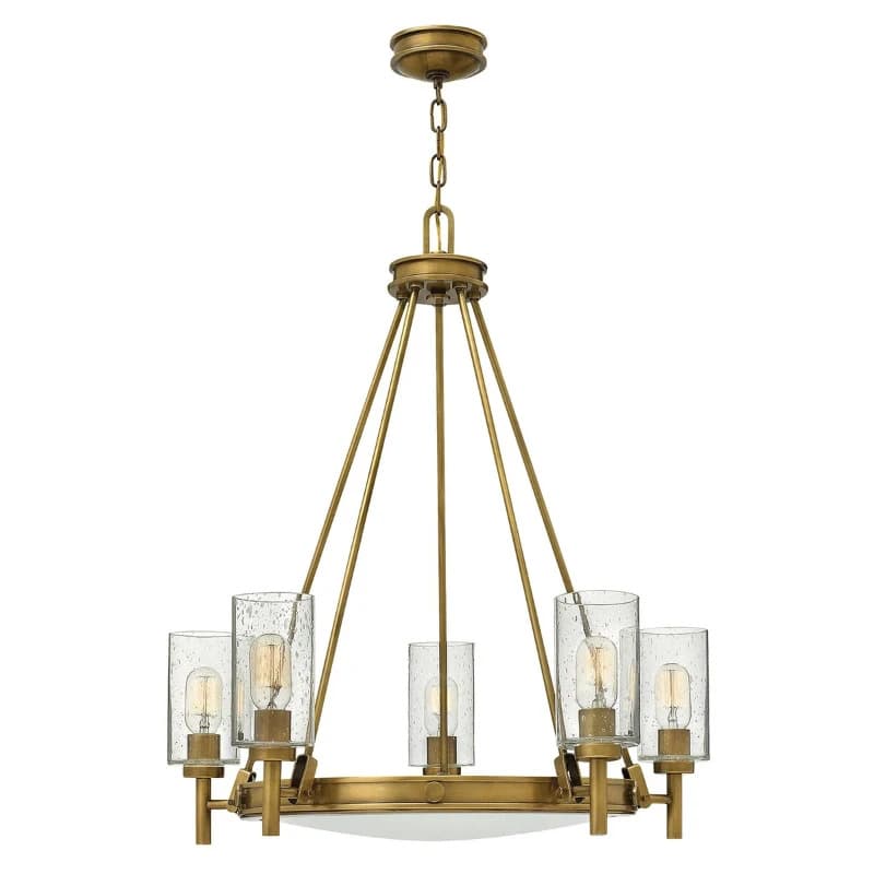 Hinkley LED Kroonluchter | 5X E27 Max 60W | Dimbaar | Heritage Brass