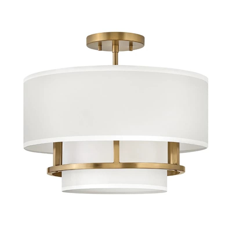 Hinkley LED Hanglamp Graham | 3X E14 Max 40W | Dimbaar | Lacquered Brass