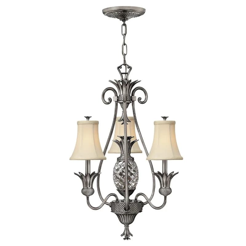 Hinkley LED Kroonluchter | 4X E14 Max 40W | Dimbaar | Polished Antique Nickel