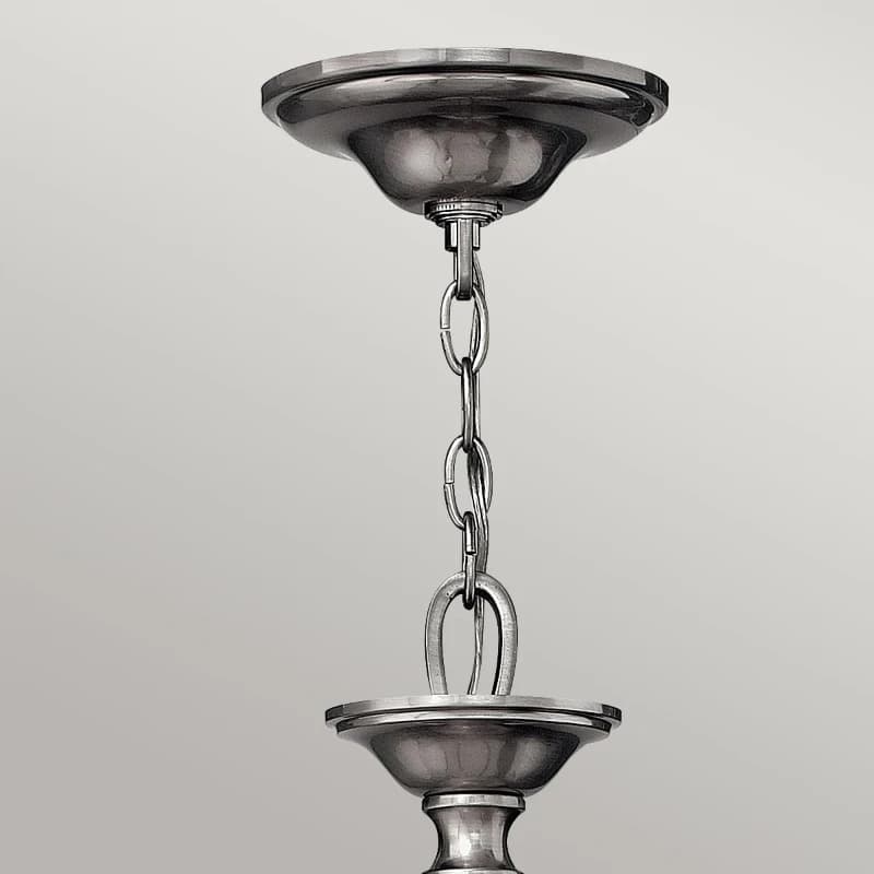 Hinkley LED Kroonluchter | 5X E14 Max 40W | Dimbaar | Brushed Nickel thumbnail 2