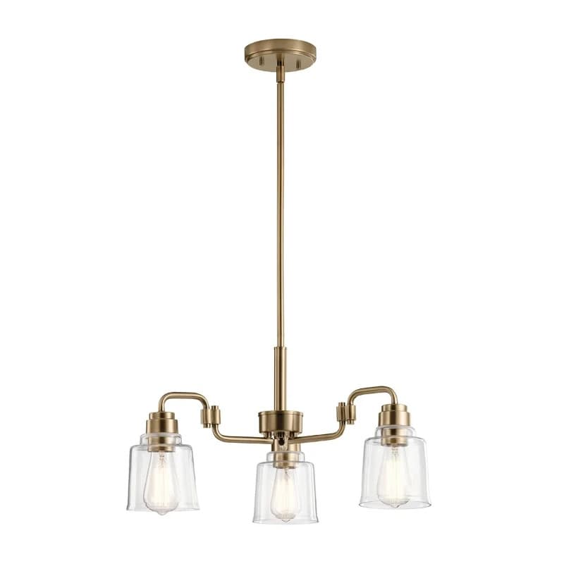 Kichler LED Kroonluchter | 3X E27 Max 60W | Dimbaar | Weathered Brass