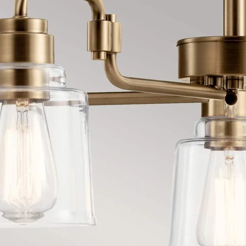 Kichler LED Kroonluchter | 5X E27 Max 60W | Dimbaar | Weathered Brass thumbnail 2