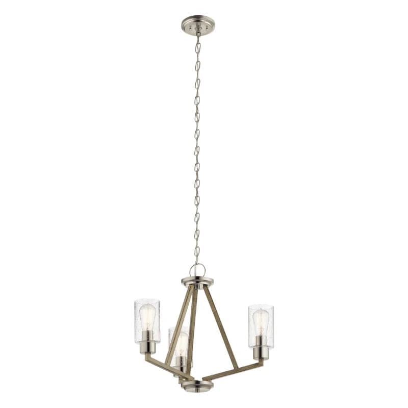 Kichler LED Kroonluchter | 3X E27 Max 60W | Dimbaar | Distressed Antique Grey