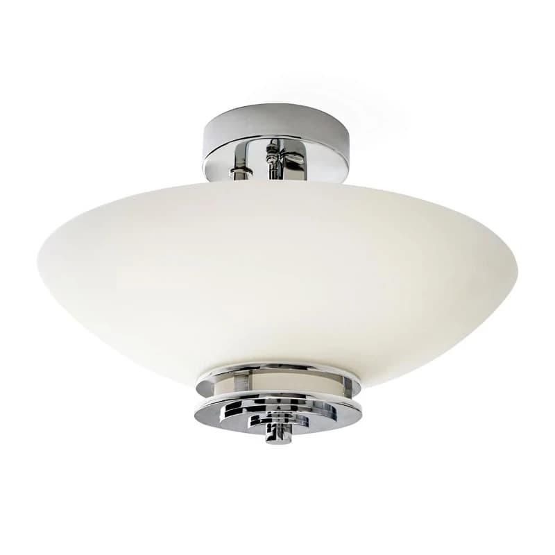 Kichler LED Plafond Badkamerlamp Hendrik | 3W 3000K 900Lm 830 | IP44 | Dimbaar | Polished Chrome