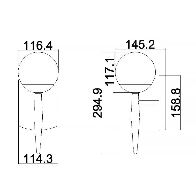 Kichler LED Badkamerarmatuur Jasper | 3W 3000K 300Lm 830 | IP44 | Dimbaar | Polished Chrome thumbnail 2