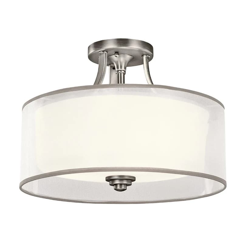 Kichler LED Plafondlamp Lacey | 3X E27 Max 60W | Dimbaar | Antique Pewter