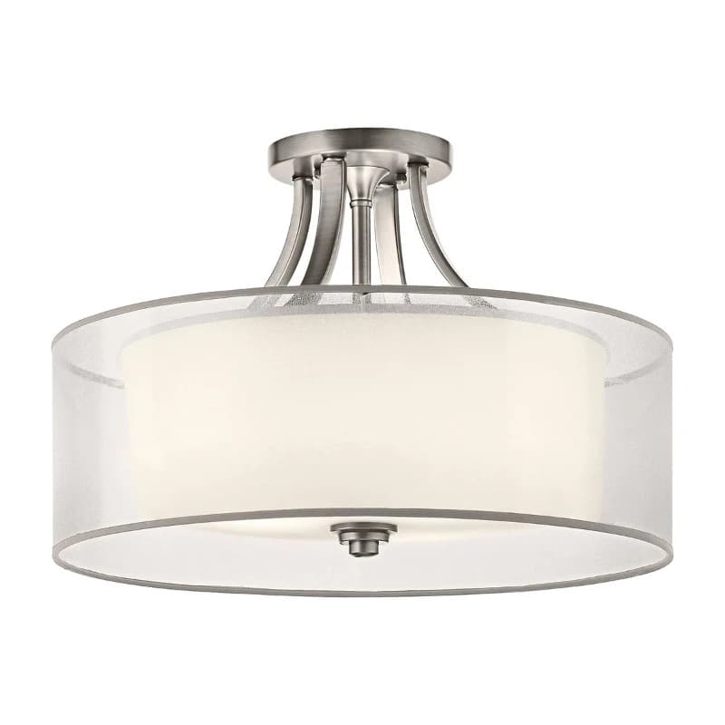 Kichler LED Plafondlamp Lacey | 4X E27 Max 60W | Dimbaar | Antique Pewter