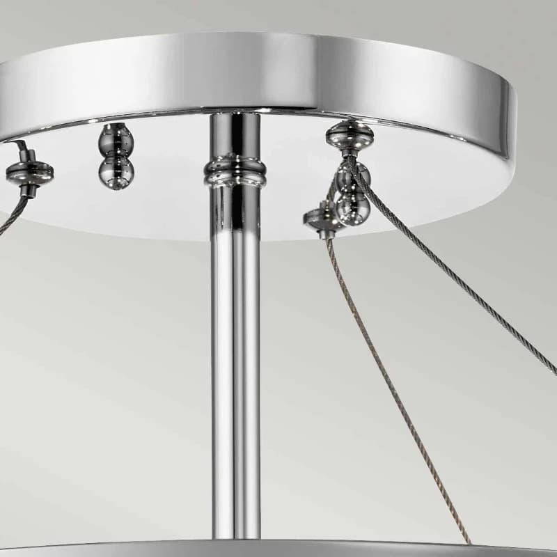 Kichler LED Plafondlamp Piper | 3X E14 Max 60W | Dimbaar | Polished Chrome thumbnail 2