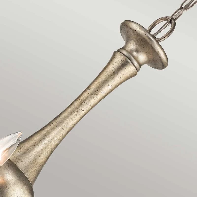 Kichler LED Kroonluchter | 5X E14 Max 60W | Dimbaar | Sterling Gold thumbnail 2