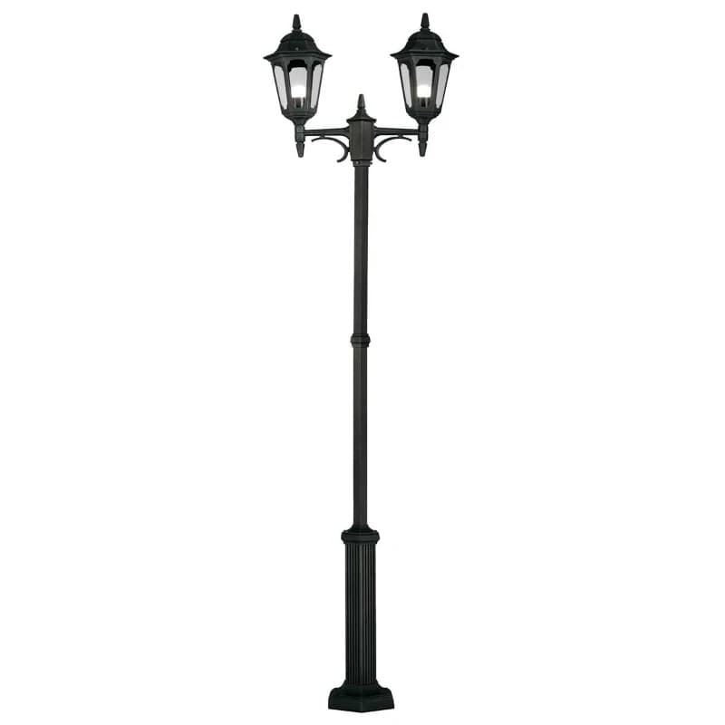 Elstead Lighting LED Tuin Pilaar Parish | 2X E27 Max 60W | IP44 (Outdoor) | Black