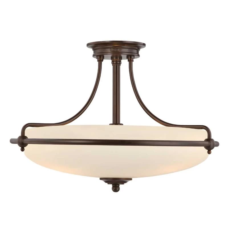Quoizel LED Plafondlamp Griffin | 4X E27 Max 60W | Dimbaar | Palladian Bronze