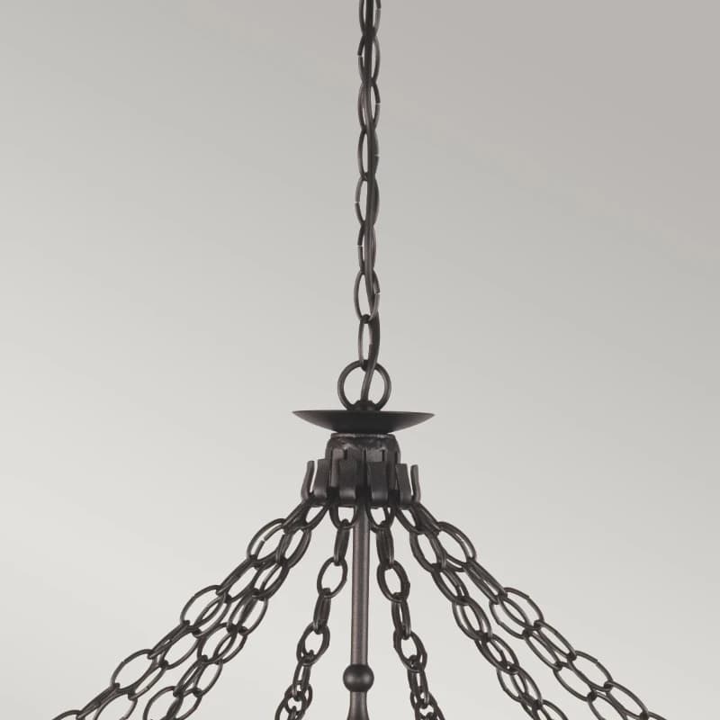 Elstead Lighting LED Kroonluchter | 12X E14 Max 60W | Dimbaar | Graphite Black thumbnail 2