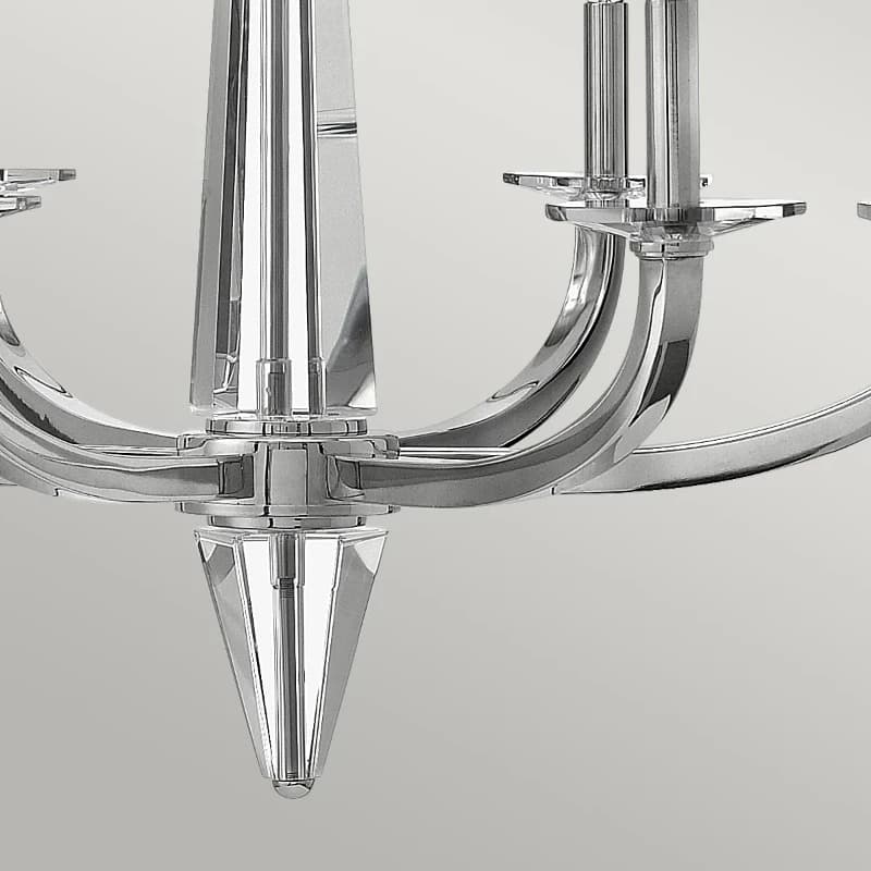 Hinkley LED Kroonluchter | 6X E14 Max 60W | Dimbaar | Polished Nickel thumbnail 2