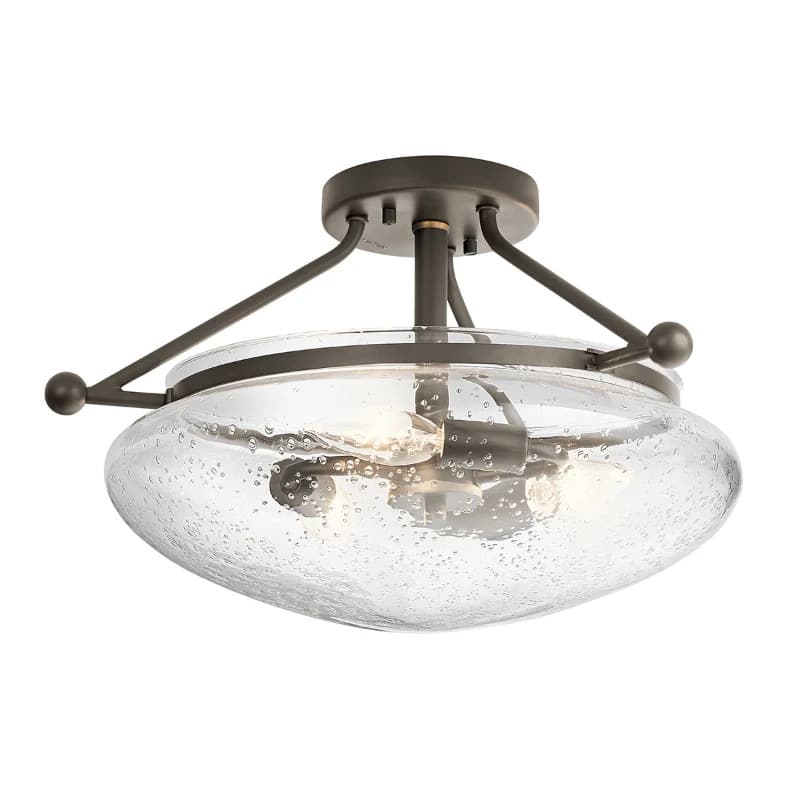 Kichler LED Plafondlamp Belle | 3X E14 Max 40W | Dimbaar | Olde Bronze