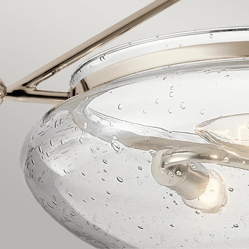 Kichler LED Plafondlamp Belle | 3X E14 Max 40W | Dimbaar | Polished Nickel thumbnail 2