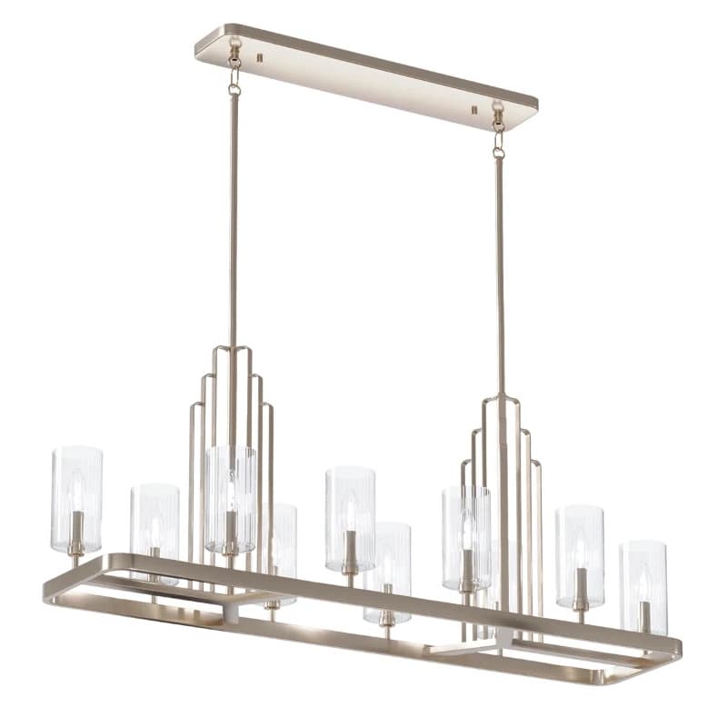 Kichler LED Kroonluchter | 10X E14 Max 40W | Dimbaar | Polished Nickel