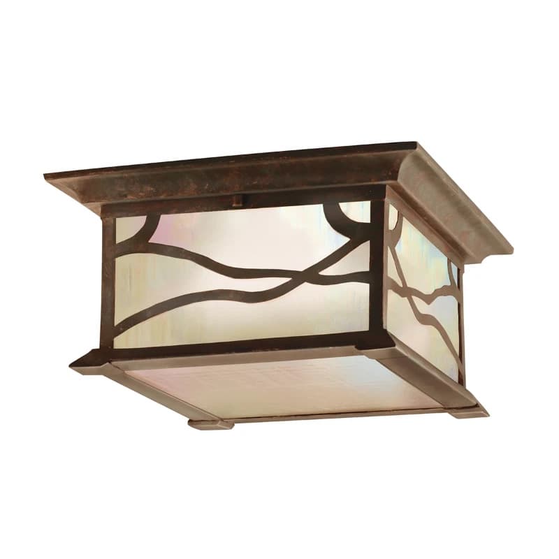 Kichler LED Buitenlamp Morris | 2X E27 Max 60W | IP44 | Dimbaar | Distressed Copper