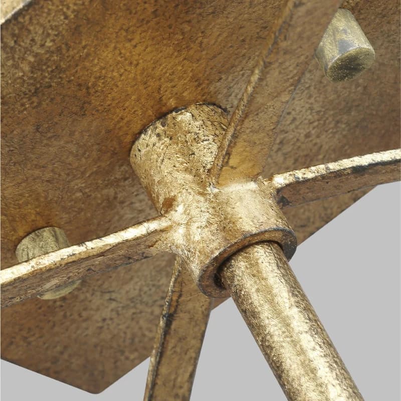 Feiss LED Plafondlamp Thayer | 4X E14 Max 40W | Dimbaar | Antique Gild thumbnail 2