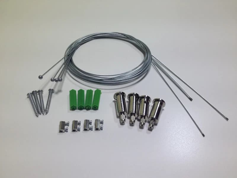 Prolumia Onderdeel | Pendelset RVS staalkabel 1.5m t.b.v. LED panel | 40000503