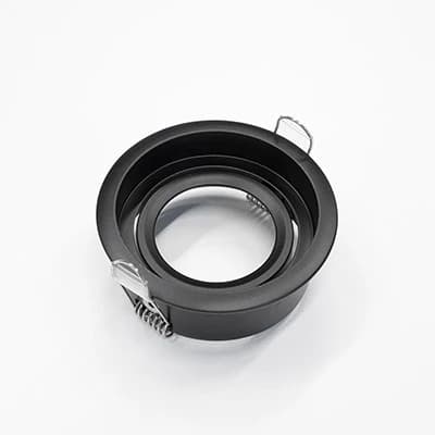 Prolumia Onderdeel | Downlight ring, rond verdiept,ø85(ø79)mm, zwart, Kantelbaar | 42180191