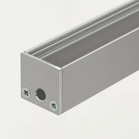 Prolumia Top Line Eindkap met draaddoorvoer, Geanodiseerd, t.b.v. 4629135x | 46291361