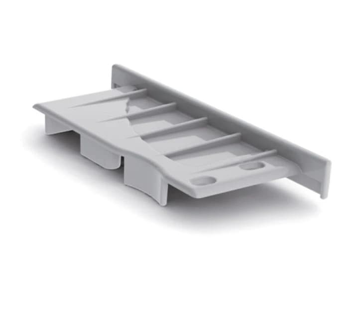 Prolumia Eindkap muur, met kabelgat rechts, PVC | 46290192