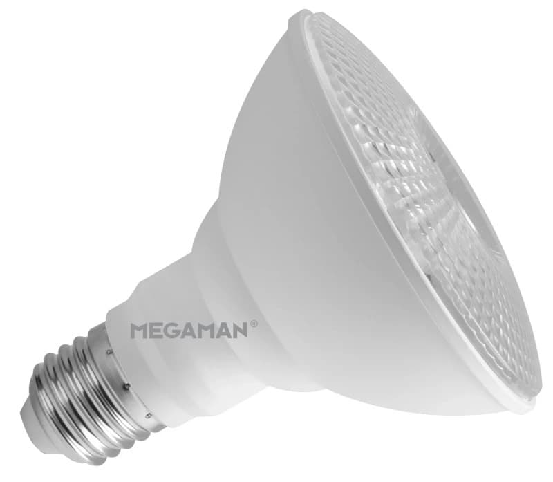 10x Megaman E27 PAR30 LED Spot | 11W 3000K 220V/240V | 830 36° IP65 Ø95mm | MM11496