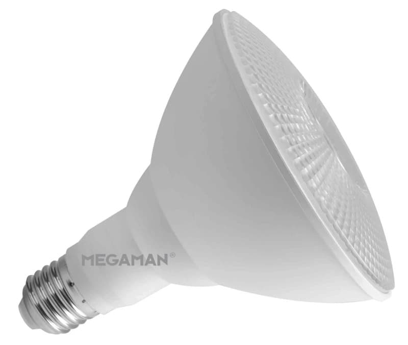 10x Megaman E27 PAR38 LED Spot | 16W 3000K 220V/240V | 830 36° IP65 Ø120mm Dimbaar | MM11497