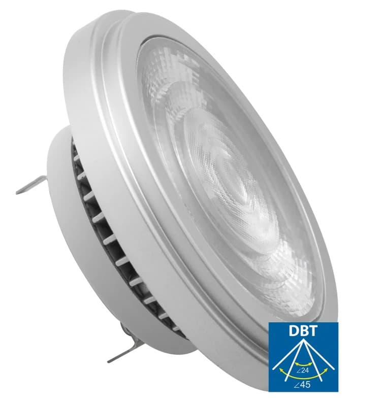 10x Megaman G53 AR111 LED Spot | 11.5W 2700K 12V | 827 24°/45° Ø111mm Dimbaar | MM09727