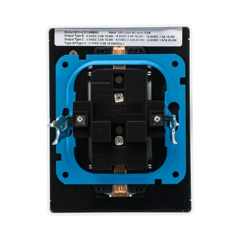 Ion Industries Wandcontactdoos | Half Opbouw 2-voudig RA Alpin Wit thumbnail 2