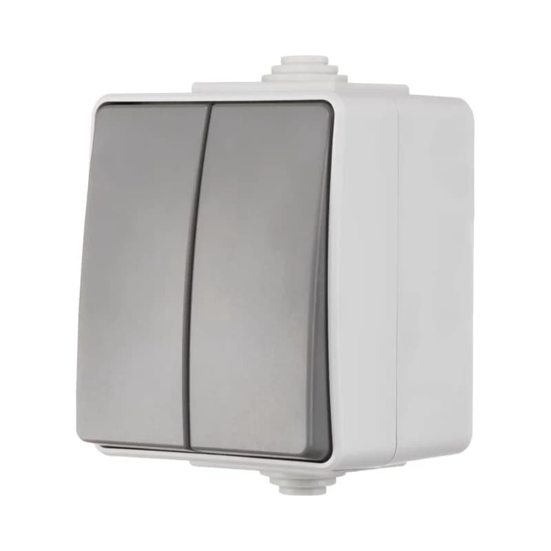 Ion Industries Schakelaar | Opbouw Serieschakelaar IP55 Grijs thumbnail 2