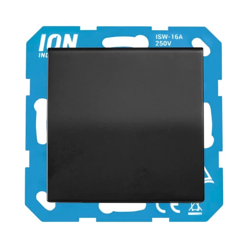 Ion Industries Wandcontactdoos | RA met Klapdeksel IP44 V1/J1 Mat Zwart thumbnail 2