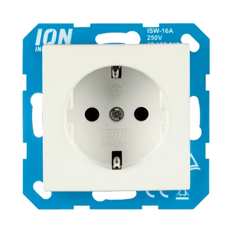 Ion Industries Wandcontactdoos | RA E1 Mat Alpin Wit
