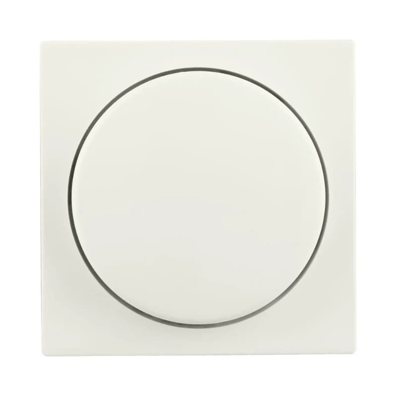 Ion Industries Centraalplaat | Dimmerknop Enkelvoudig V1/J1 Mat Alpin Wit | IP20