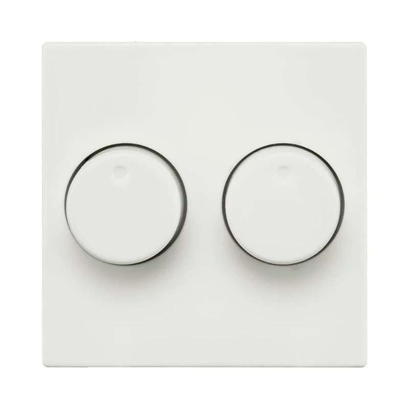 Ion Industries Centraalplaat | Dimmerknop Duo V1/J1 Alpin Wit | IP20