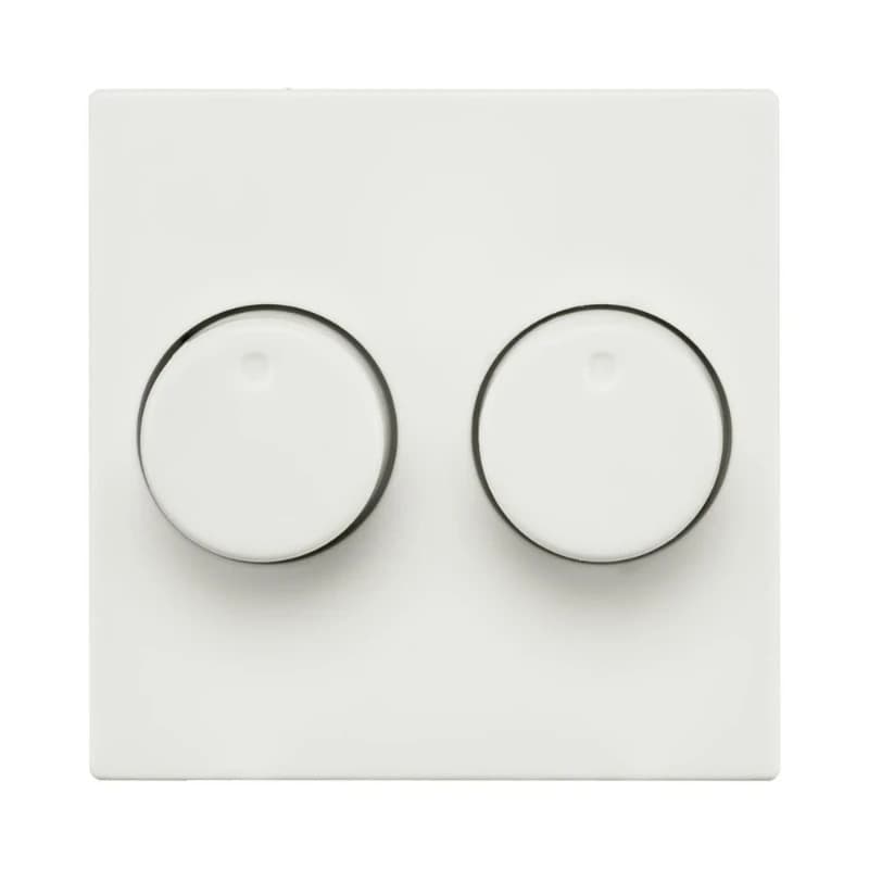 Ion Industries Centraalplaat | Dimmerknop Duo V1/J1 Mat Alpin Wit | IP20 thumbnail 2