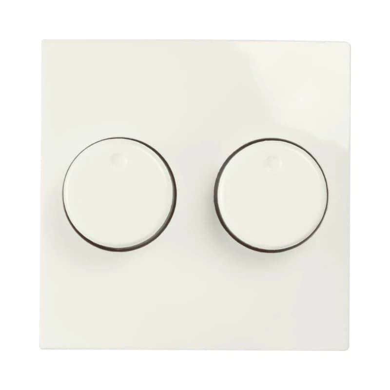 Ion Industries Centraalplaat | Dimmerknop Duo E1 Alpin Wit | IP20