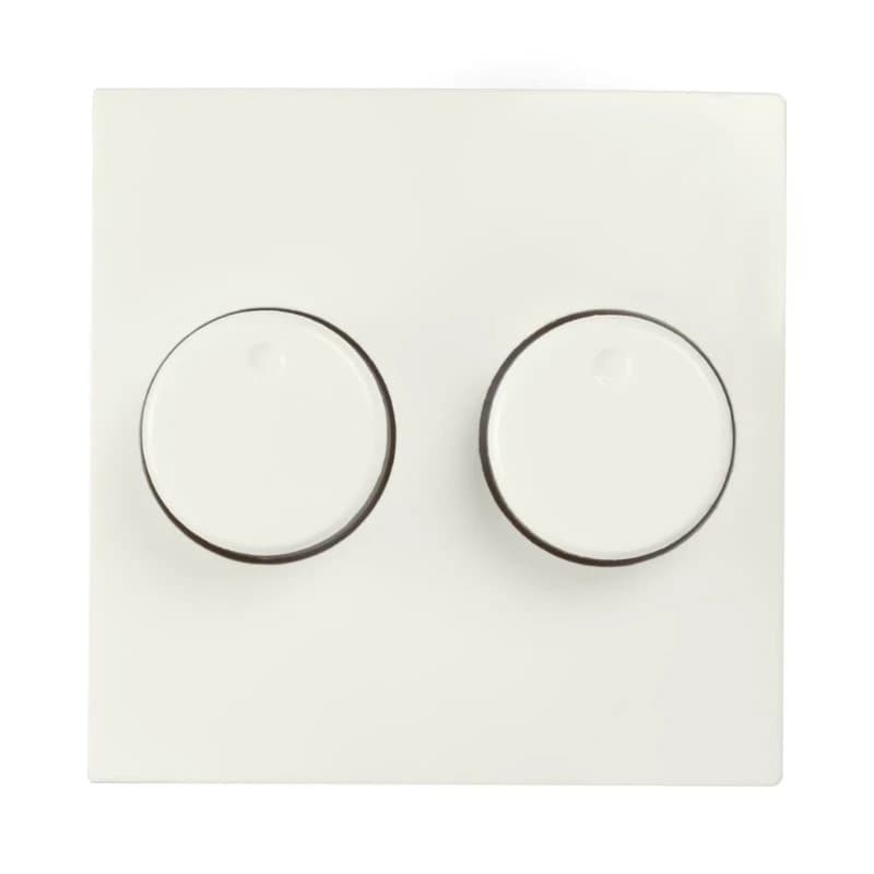 Ion Industries Centraalplaat | Dimmerknop Duo E1 Mat Alpin Wit | IP20 thumbnail 2